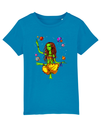 Space Alien Hippie Yoga Zen Meditation Psychedelic Azur