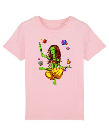 Space Alien Hippie Yoga Zen Meditation Psychedelic Cotton Pink