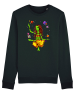 Space Alien Hippie Yoga Zen Meditation Psychedelic Bluză mânecă lungă Unisex Rise