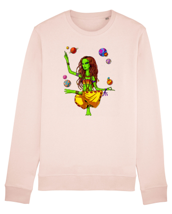 Space Alien Hippie Yoga Zen Meditation Psychedelic Candy Pink