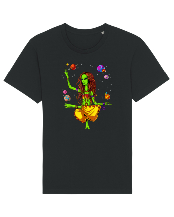 Space Alien Hippie Yoga Zen Meditation Psychedelic Black
