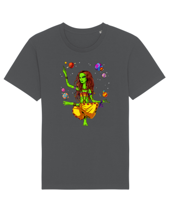 Space Alien Hippie Yoga Zen Meditation Psychedelic Anthracite