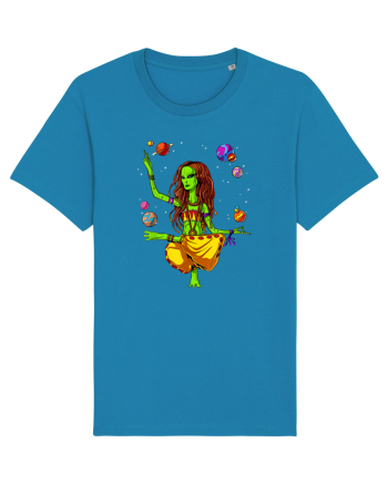 Space Alien Hippie Yoga Zen Meditation Psychedelic Azur