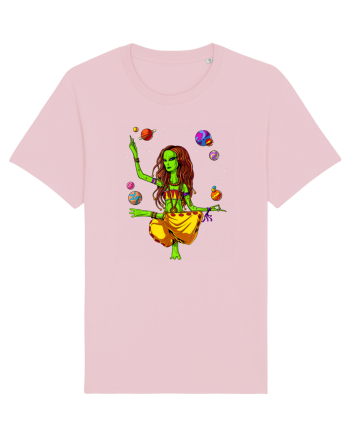 Space Alien Hippie Yoga Zen Meditation Psychedelic Cotton Pink