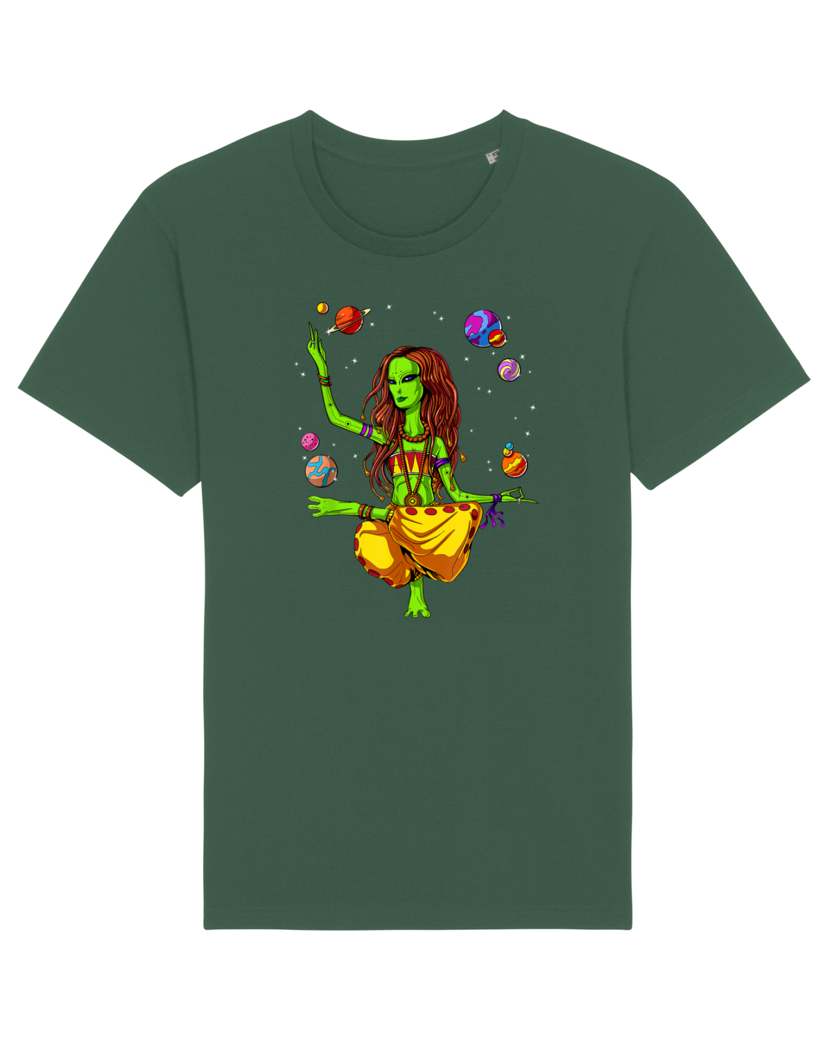 Tricou mânecă scurtă Unisex Rocker Bottle Green