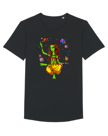 Space Alien Hippie Yoga Zen Meditation Psychedelic Black