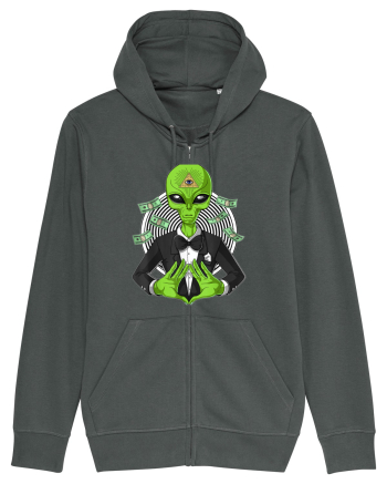 Space Alien Illuminati Occult UFO Conspiracy Anthracite
