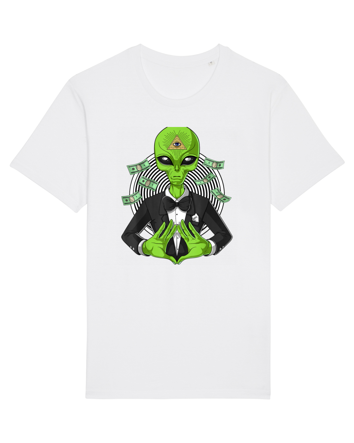 Tricou mânecă scurtă Unisex Rocker White
