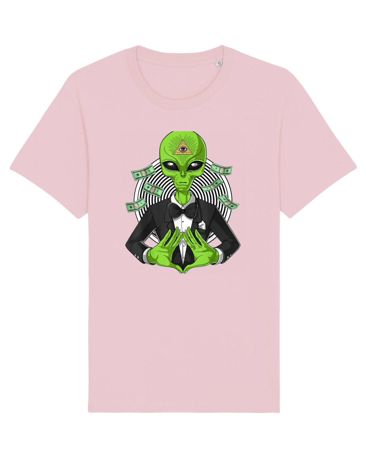 Tricou mânecă scurtă Unisex Rocker Cotton Pink