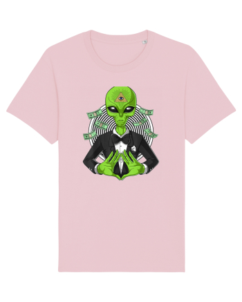 Space Alien Illuminati Occult UFO Conspiracy Cotton Pink