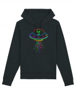 Space Alien UFO Neon Lights Rave Hanorac Unisex Drummer