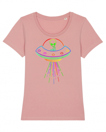 Space Alien UFO Neon Lights Rave Canyon Pink