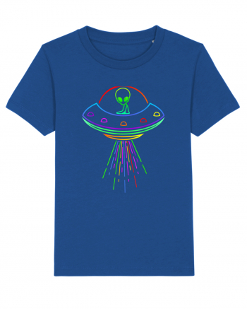 Space Alien UFO Neon Lights Rave Majorelle Blue