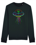 Space Alien UFO Neon Lights Rave Bluză mânecă lungă Unisex Rise