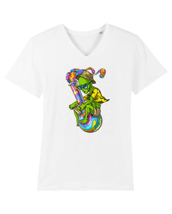 Space Alien Weed Bong Stoner Psychedelic White