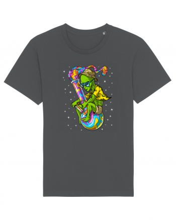 Space Alien Weed Bong Stoner Psychedelic Anthracite