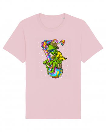 Space Alien Weed Bong Stoner Psychedelic Cotton Pink