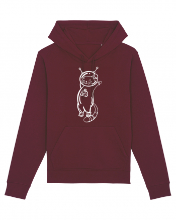 Space Cat Kitty Lovers Burgundy