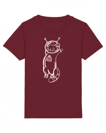 Space Cat Kitty Lovers Burgundy