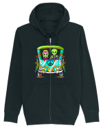 Space Shroom Hippie Alien Hanorac cu fermoar Unisex Connector