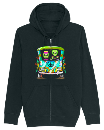 Space Shroom Hippie Alien Black
