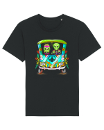 Space Shroom Hippie Alien Tricou mânecă scurtă Unisex Rocker