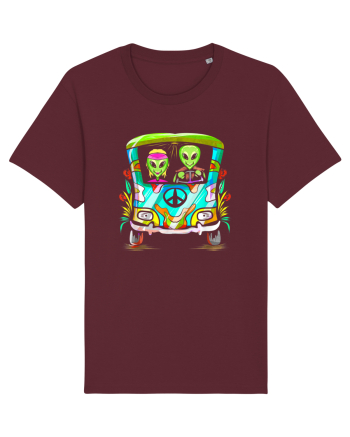 Space Shroom Hippie Alien Burgundy
