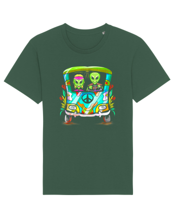 Space Shroom Hippie Alien Bottle Green