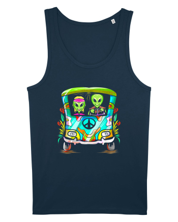 Space Shroom Hippie Alien Navy