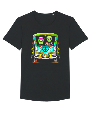 Space Shroom Hippie Alien Black