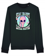 Stay Trippy Little Hippie Art Peace Sign Bluză mânecă lungă Unisex Rise