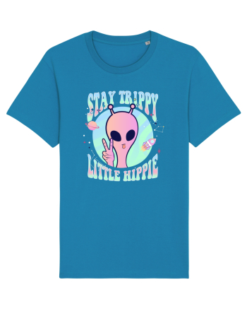 Stay Trippy Little Hippie Art Peace Sign Azur