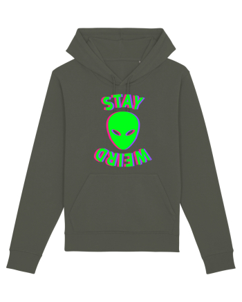 Stay Weird Glitch Khaki