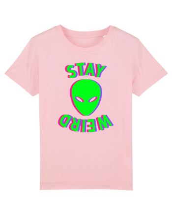 Stay Weird Glitch Cotton Pink
