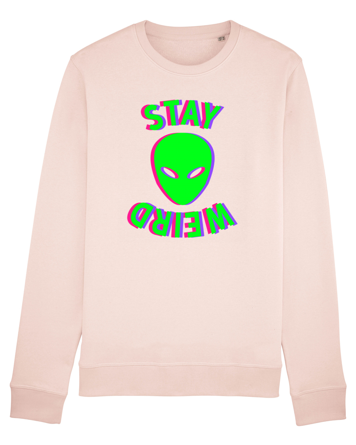 Bluză mânecă lungă Unisex Rise Candy Pink