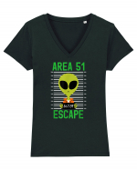 Area 51 Escapee Tricou mânecă scurtă guler V Damă Evoker