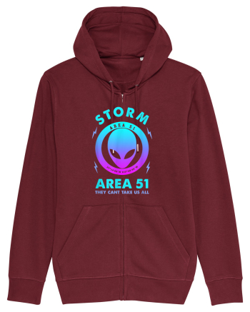 Storm Area 51 Funny Alien They Cant Take Us All Burgundy