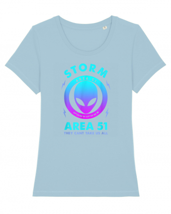 Storm Area 51 Funny Alien They Cant Take Us All Sky Blue
