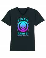 Storm Area 51 Funny Alien They Cant Take Us All Tricou mânecă scurtă guler V Bărbat Presenter