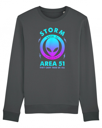 Storm Area 51 Funny Alien They Cant Take Us All Anthracite