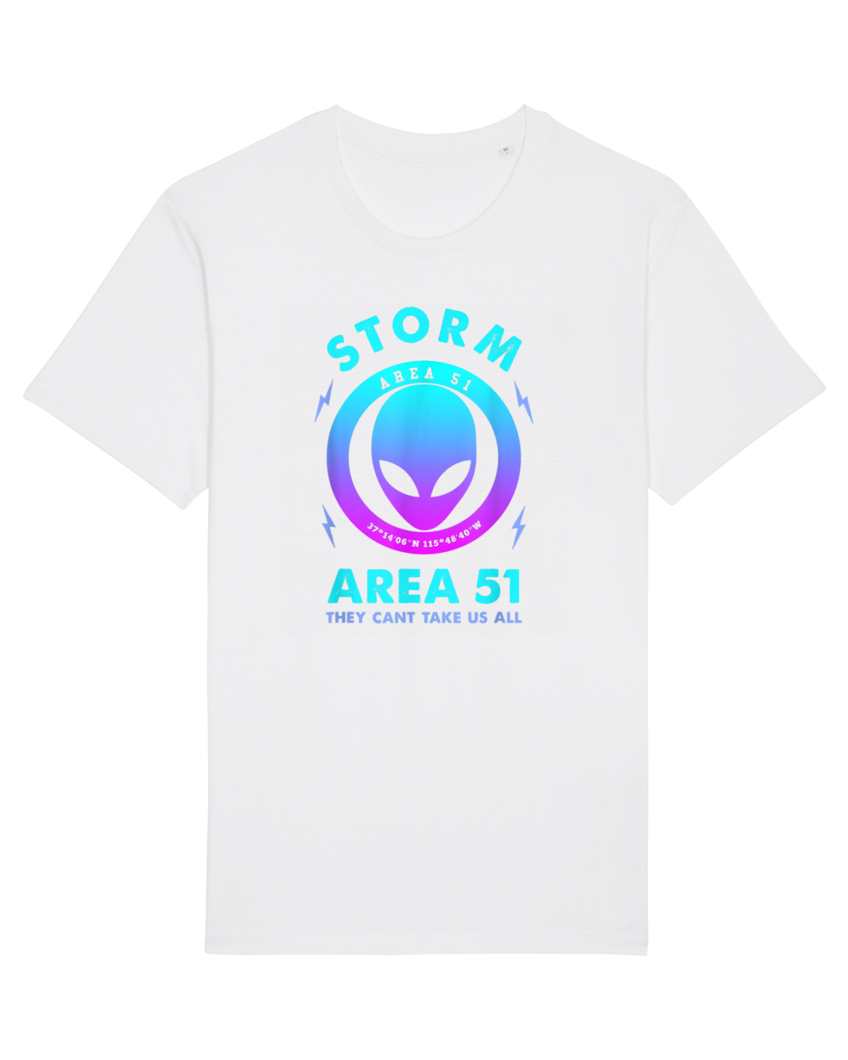 Tricou mânecă scurtă Unisex Rocker White