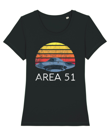 Storm Area 51 Retro UFO Alien Black