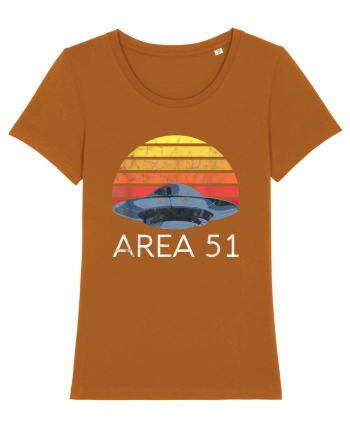 Storm Area 51 Retro UFO Alien Roasted Orange