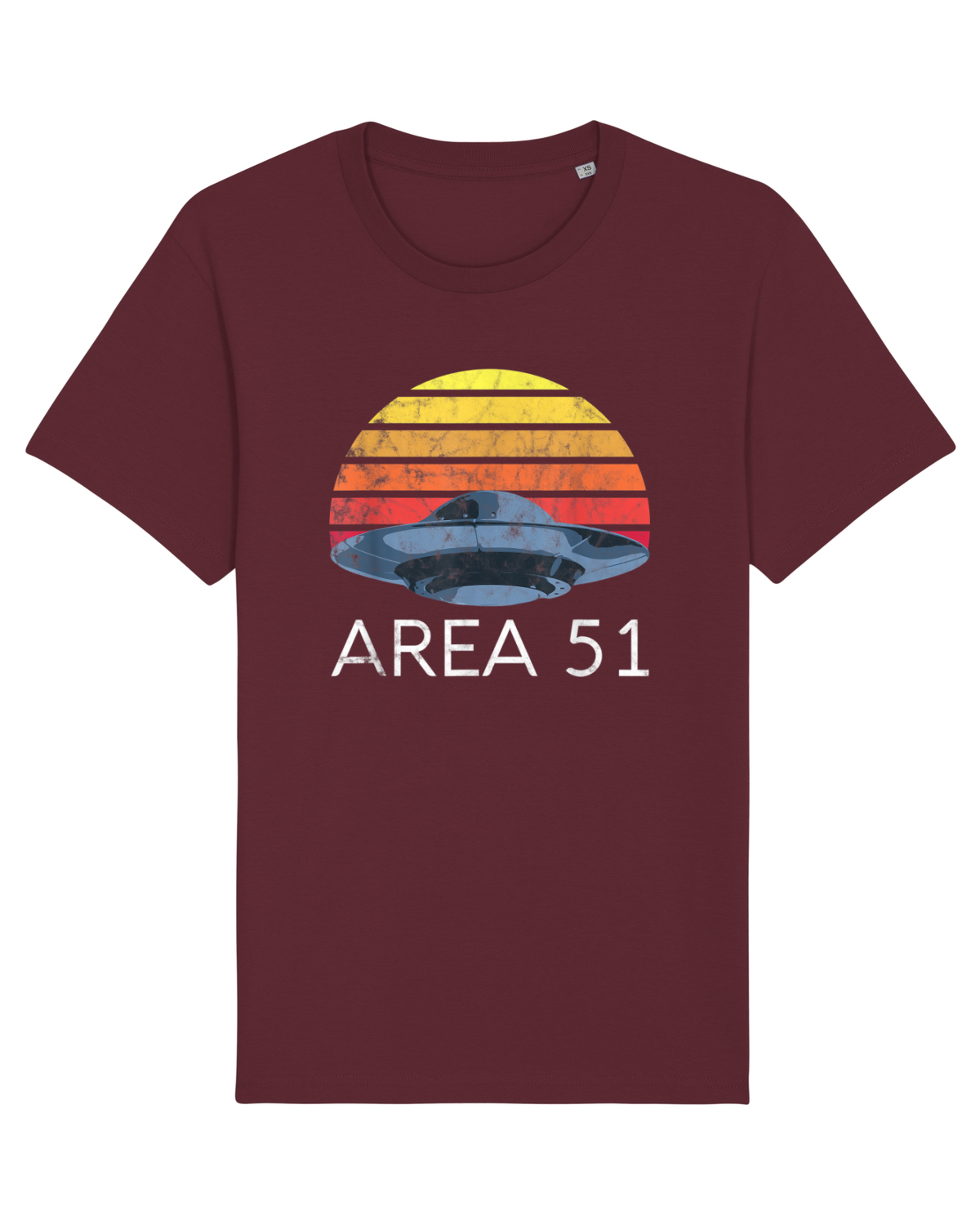 Tricou mânecă scurtă Unisex Rocker Burgundy