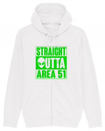 Straight Outta Area 51 UFO Alien White