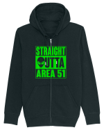 Straight Outta Area 51 UFO Alien Hanorac cu fermoar Unisex Connector
