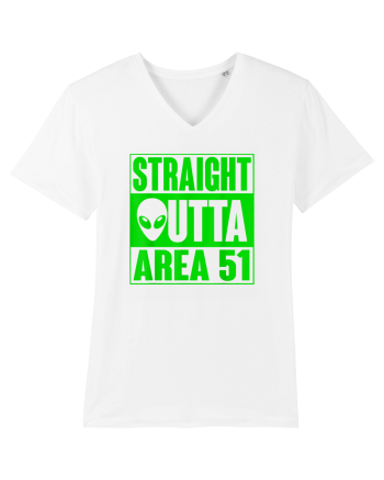 Straight Outta Area 51 UFO Alien White