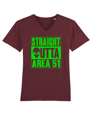 Straight Outta Area 51 UFO Alien Burgundy