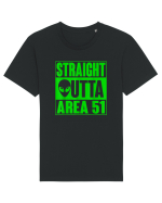 Straight Outta Area 51 UFO Alien Tricou mânecă scurtă Unisex Rocker