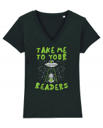 Take Me To Your Readers Tricou mânecă scurtă guler V Damă Evoker